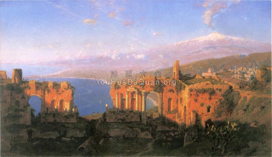 Greek Theater at Taormina - 威廉·斯坦利·哈兹尔廷